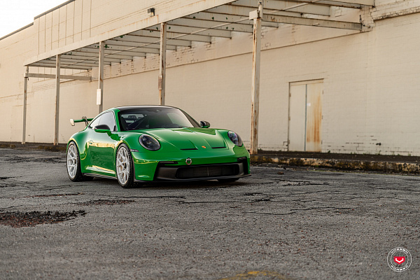Фото дисков Vossen S21-07 Белый глянец на Porsche 911 VIII