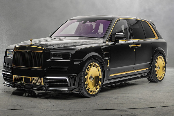 Фото дисков Mansory FD.15 Глянцевое золото на Rolls-Royce Cullinan