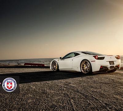 Фото дисков HRE P104 на Ferrari 458