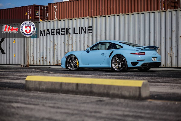 Фото дисков HRE P106 Сатиновый темный лак на Porsche 911 VII