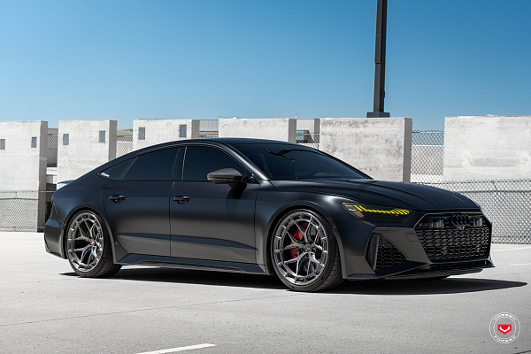 Фото дисков Vossen LC3-01 Глянцевый темный лак на Audi A/RS 7 (4K)
