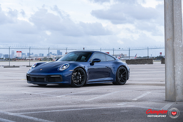 Фото дисков Vossen RS92 Черный сатин на Porsche 911 VIII