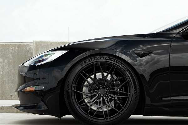 Фото дисков Anrky S1-X1 Черный сатин на Tesla Model S