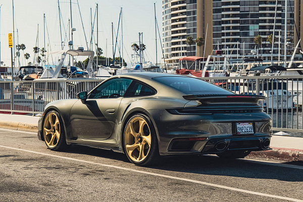 Фото дисков HRE 522M Сатиновое золото на Porsche 911 VIII