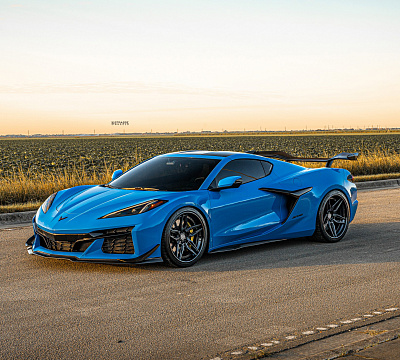 Фото дисков Strasse Wheels SV4-RS Deep Concave FS на Chevrolet Corvette C8