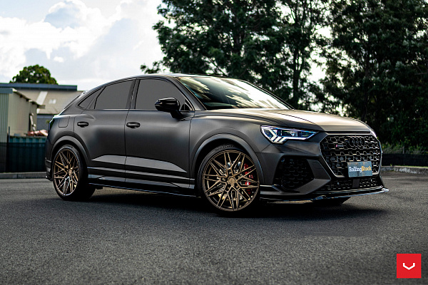 Фото дисков Vossen HF-7 Сатиновое темное золото на Audi Q3 (F3)