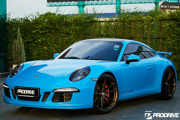 Фото дисков HRE P104 Сатиновая бронза на Porsche 911 VII