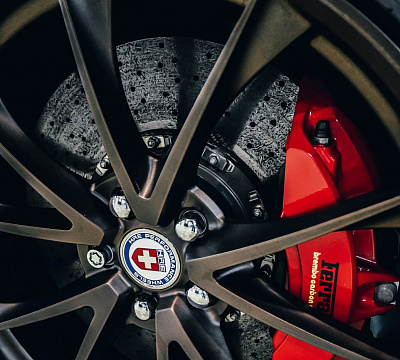 Фото дисков HRE P204 на Ferrari 458