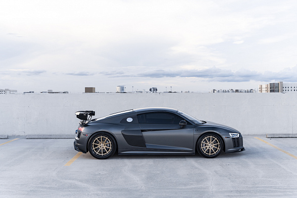 Фото дисков Strasse Wheels SV10 Track Сатиновая шампань на Audi R8 (4S)