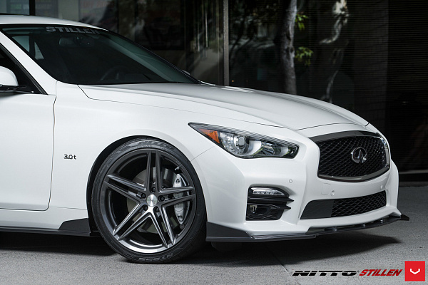 Фото дисков Vossen VFS-5 Глянцевый графит на Infiniti Q50