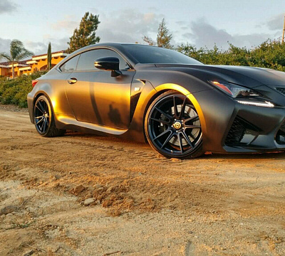 Фото дисков HRE FF04 на Lexus RC