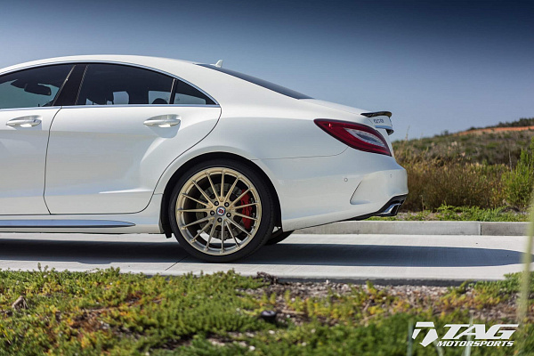Фото дисков HRE P103 Глянцевая шампань на Mercedes-Benz CLS (C218)