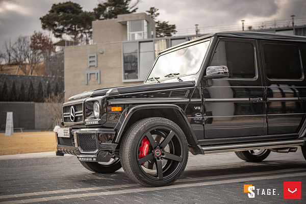 Фото дисков Vossen CV3 Черный сатин на Mercedes-Benz G-Class II