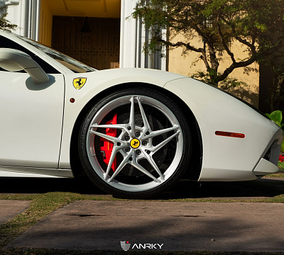 Фото дисков Anrky S1-X3 на Ferrari 488