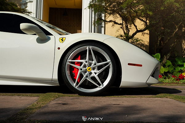Фото дисков Anrky S1-X3 Глянцевый лак на Ferrari 488