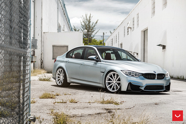 Фото дисков Vossen VFS-10 Серебро на BMW 3/M3 (F3x/F80)