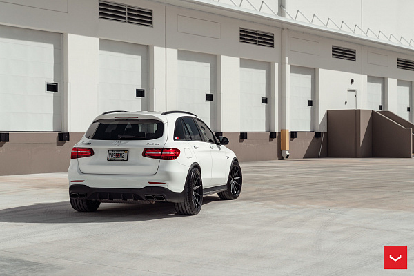 Фото дисков Vossen HF-3 Черный сатин на Mercedes-Benz GLC (X253, C253)
