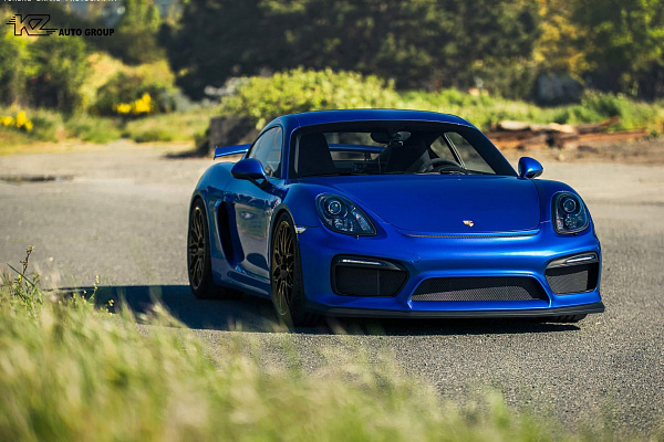 Фото дисков HRE RC100 Глянцевая бронза на Porsche Cayman II