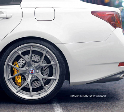 Фото дисков HRE S101 на Lexus GS IV