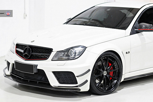 Фото дисков HRE S204 Черный сатин на Mercedes-Benz C-Class (W204)