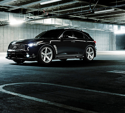 Фото дисков Vossen CV3 на Infiniti FX II