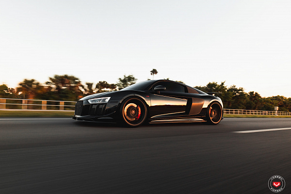 Фото дисков Vossen EVO-3 Черный сатин на Audi R8 (4S)