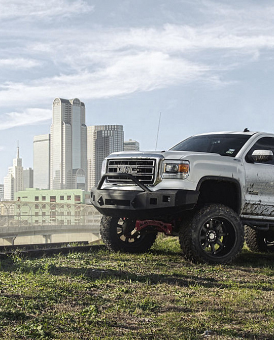 Фото дисков GLAMIS Черный матовый на GMC Sierra III