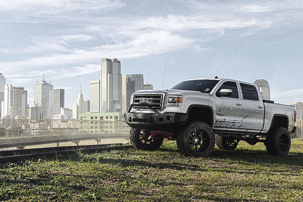 Фото дисков Black Rhino GLAMIS Черный матовый на GMC Sierra III