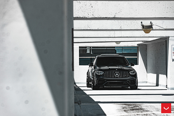 Фото дисков Vossen HF-5 Черный сатин на Mercedes-Benz GLC (X253, C253)