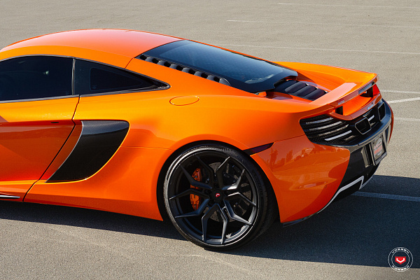 Фото дисков Vossen EVO-3 Черный сатин на McLaren 650S
