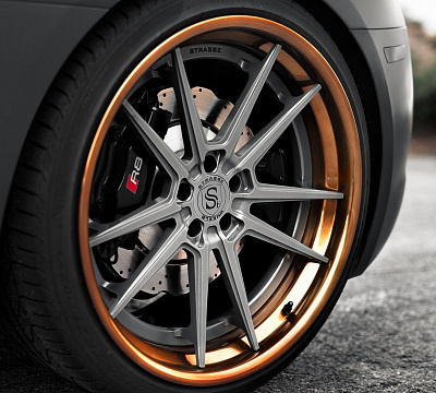 Фото дисков Strasse Wheels SV1 Deep Concave FS на Audi R8 (4S)