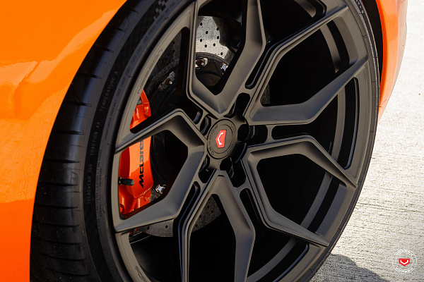 Фото дисков Vossen EVO-3 Черный сатин на McLaren 650S