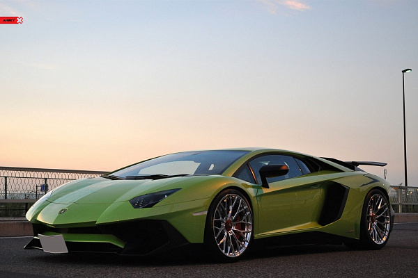 Фото дисков Anrky AN10 Полированный лак на Lamborghini Aventador