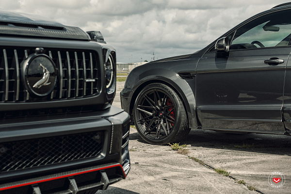 Фото дисков Vossen EVO-5 Черный сатин на Bentley Bentayga