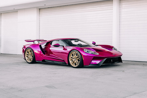 Фото дисков Brixton Forged PF14 R / RS Глянцевая шампань на Ford GT II