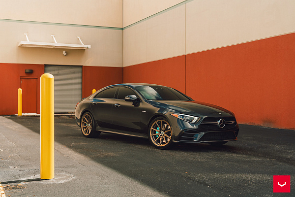 Фото дисков Vossen HF-3 Сатиновая бронза на Mercedes-Benz CLS (C257)