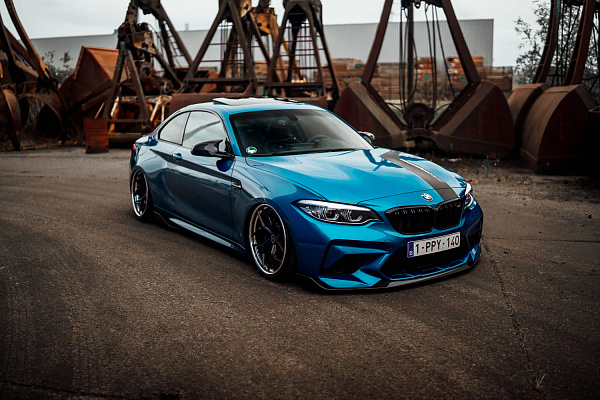 Фото дисков Brixton Forged PF5 Черный сатин на BMW 2/M2 (F22/F87)