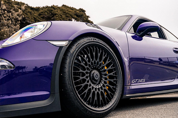 Фото дисков Brixton Forged TR20 Черный сатин на Porsche 911 VII