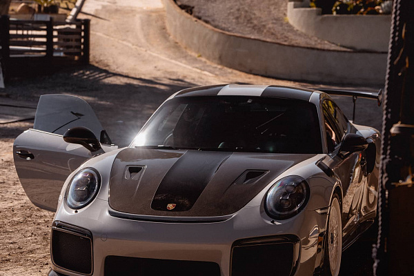 Фото дисков Brixton Forged TR20 Белый глянец на Porsche 911 VII