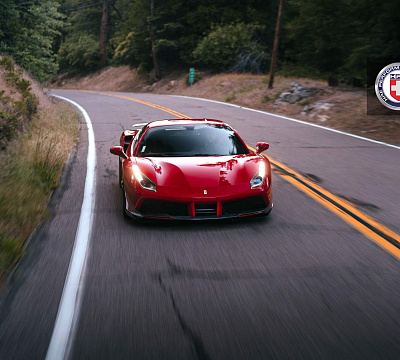 Фото дисков HRE P204 на Ferrari 488
