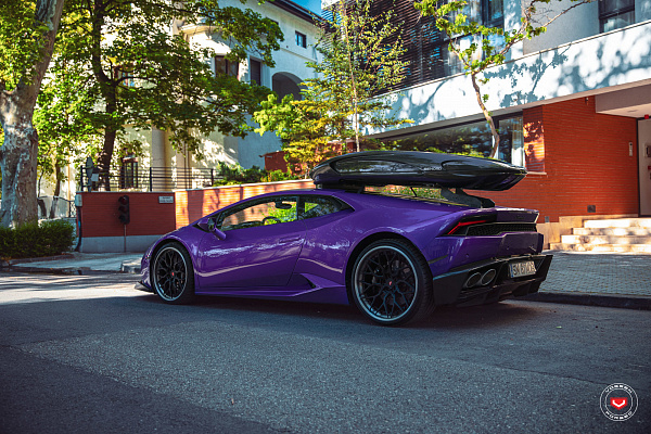 Фото дисков Vossen S17-01 (3-Piece) Черный сатин на Lamborghini Huracan