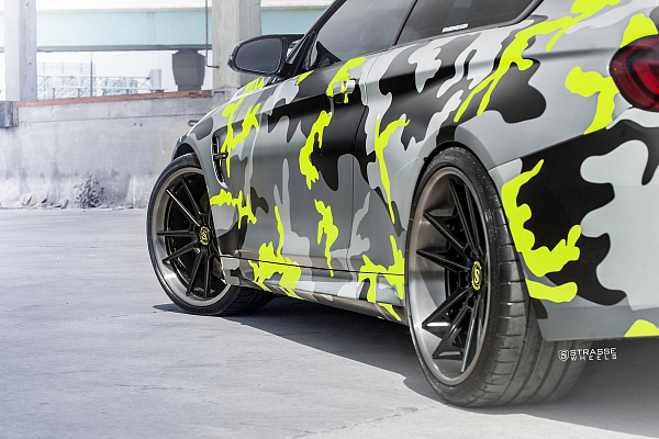 Фото дисков Strasse Wheels SV1 Deep Concave FS Черный матовый на BMW 4/M4 (F32/F82)