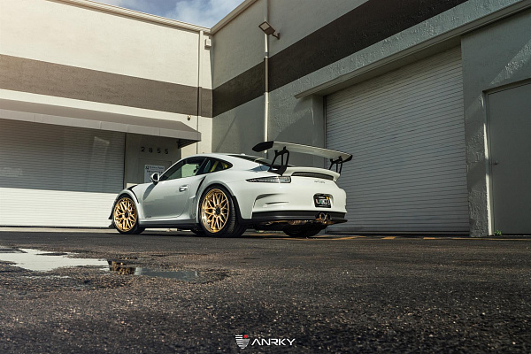 Фото дисков Anrky RS1 Сатиновое золото на Porsche 911 VII
