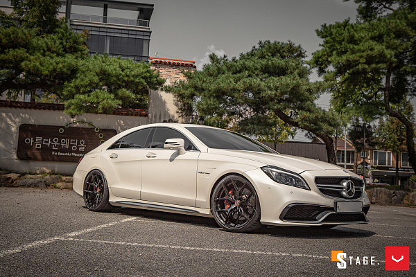 Фото дисков Vossen HF-5 Черный глянец на Mercedes-Benz CLS (C218)