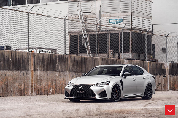 Фото дисков Vossen HF-2 Черный сатин на Lexus GS IV