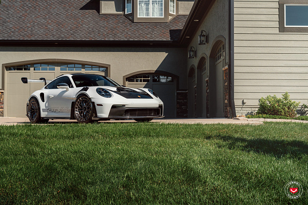 Фото дисков Vossen LC3-02 Глянцевый темный лак на Porsche 911 VIII