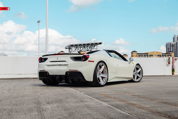 Фото дисков Anrky AN35 Сатиновый лак на Ferrari 488
