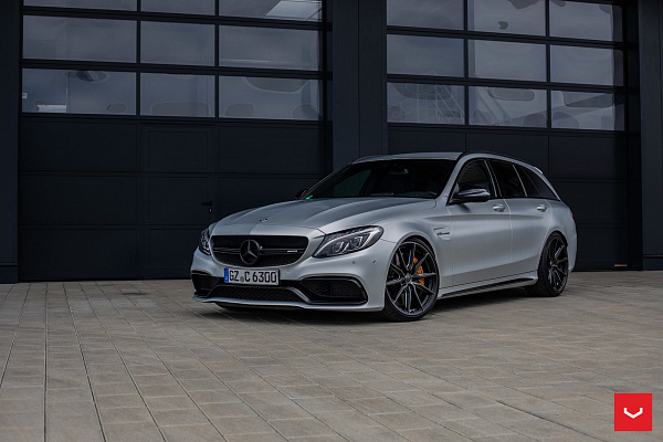 Фото дисков Vossen HF-3 Глянцевый темный лак на Mercedes-Benz C-Class (W205)