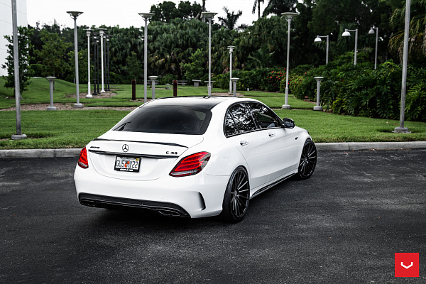 Фото дисков Vossen VFS-2 Черный глянец на Mercedes-Benz C-Class (W205)