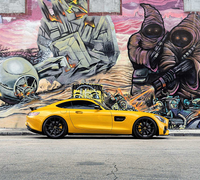 Фото дисков Vossen HF-3 на Mercedes-Benz AMG GT I